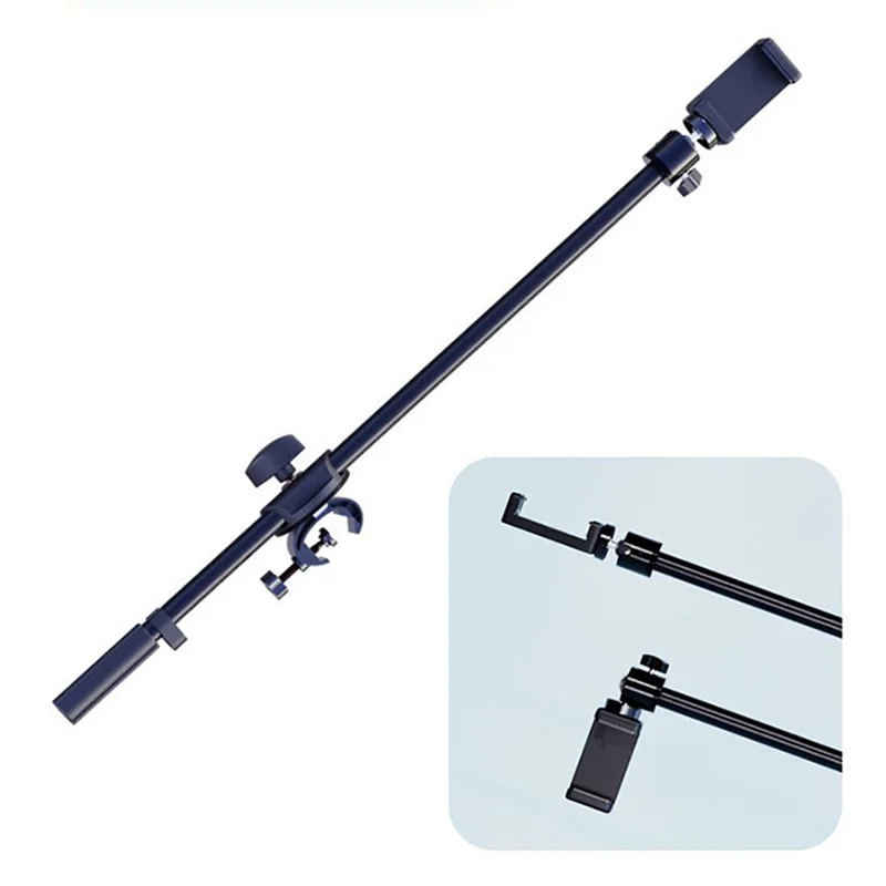 Microphone Boom Arm Crossbar Extension Rod & Phone Clamp Microphone Boom Arm Babs