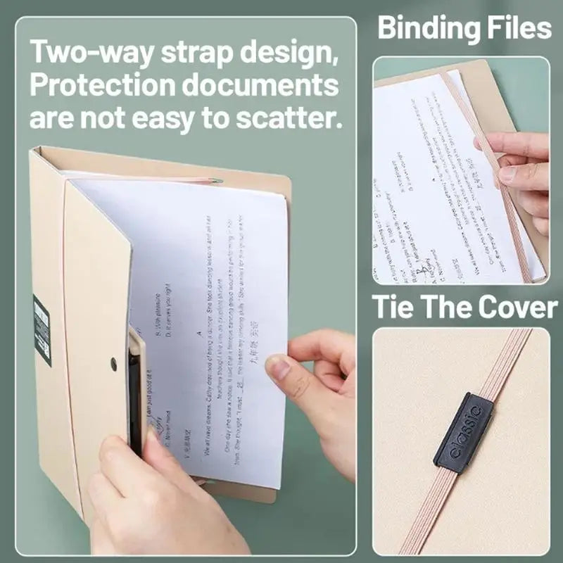 Foldable A4 to A5 Folder Board – Document File Organizer Foldable File Folder Babs