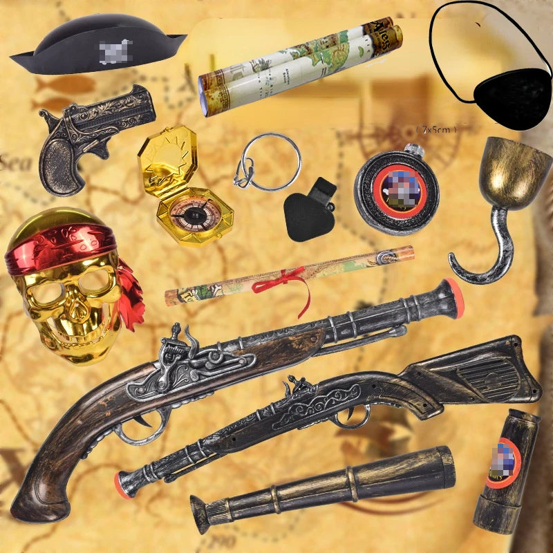 Kids Pirate Costume Accessory Set – Hat, Hook, Mask & More Costume Accessory Set Babs