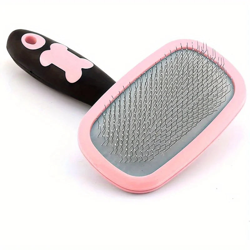 Gentle Dog & Cat Needle Comb – Anti-Knotting, Reduces Shedding Pet Grooming Brush Babs