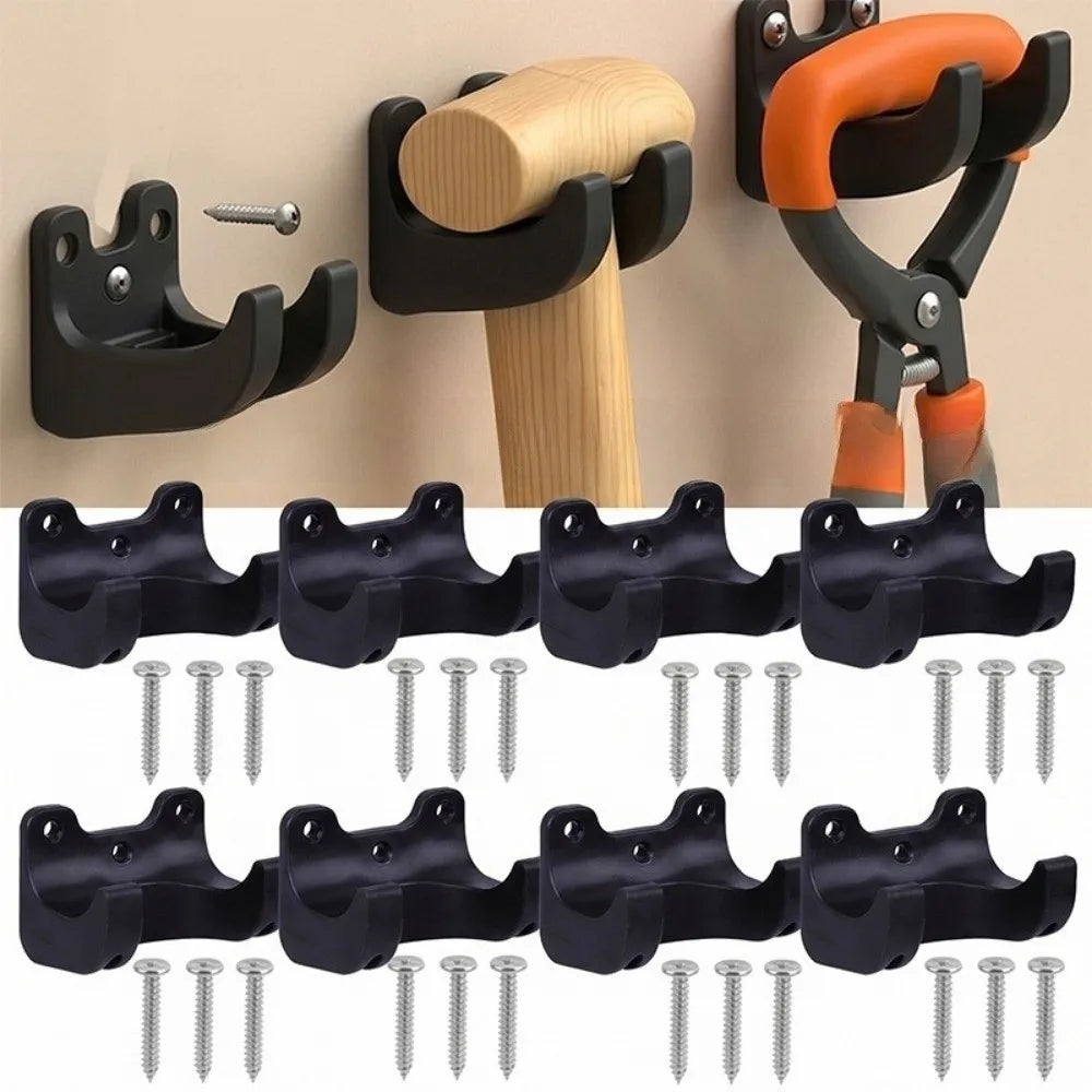 5-Pack Tool Hanger Hooks – Garage, Garden & Hat Storage Wall Storage Hooks Babs