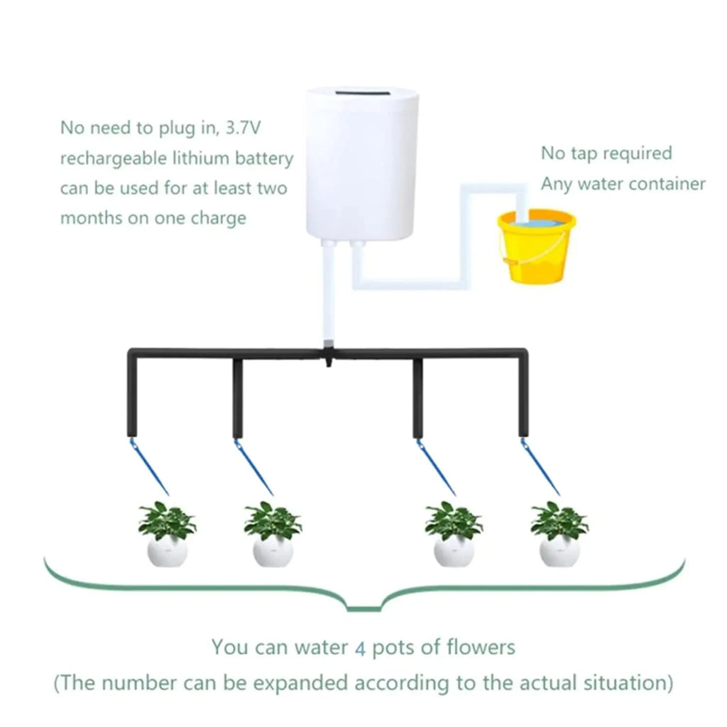 16-Head Automatic Drip Irrigation Kit with Pump Timer Drip Irrigation Kit Babs