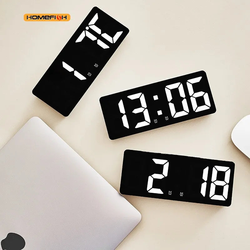 LED Digital Alarm Clock – Nightlight, Temperature & Calendar LED Alarm Clock Babs
