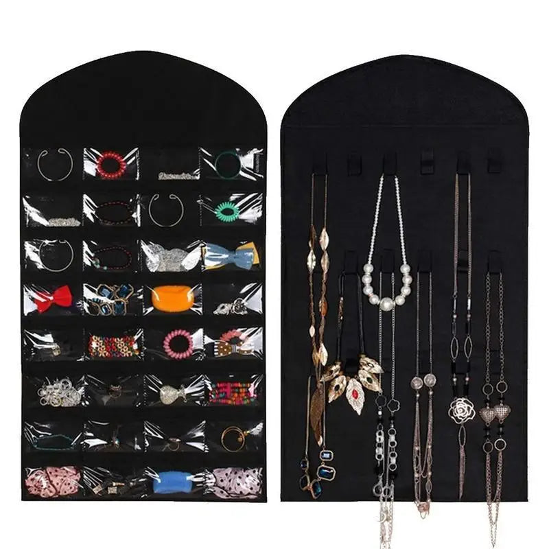 32-Pocket Hanging Jewelry Organizer – Closet Storage Bag Jewelry Hanging Organizer Babs