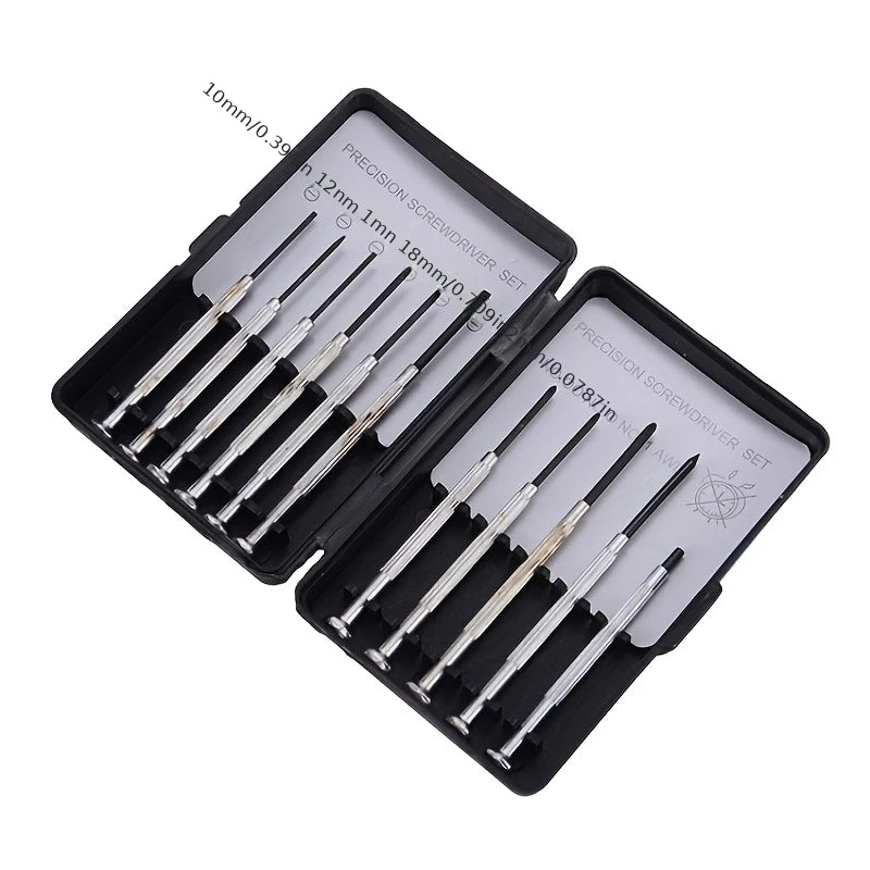 11-Piece Precision Screwdriver Set – Watch, Eyeglass & Electronics Precision Screwdriver Set Babs