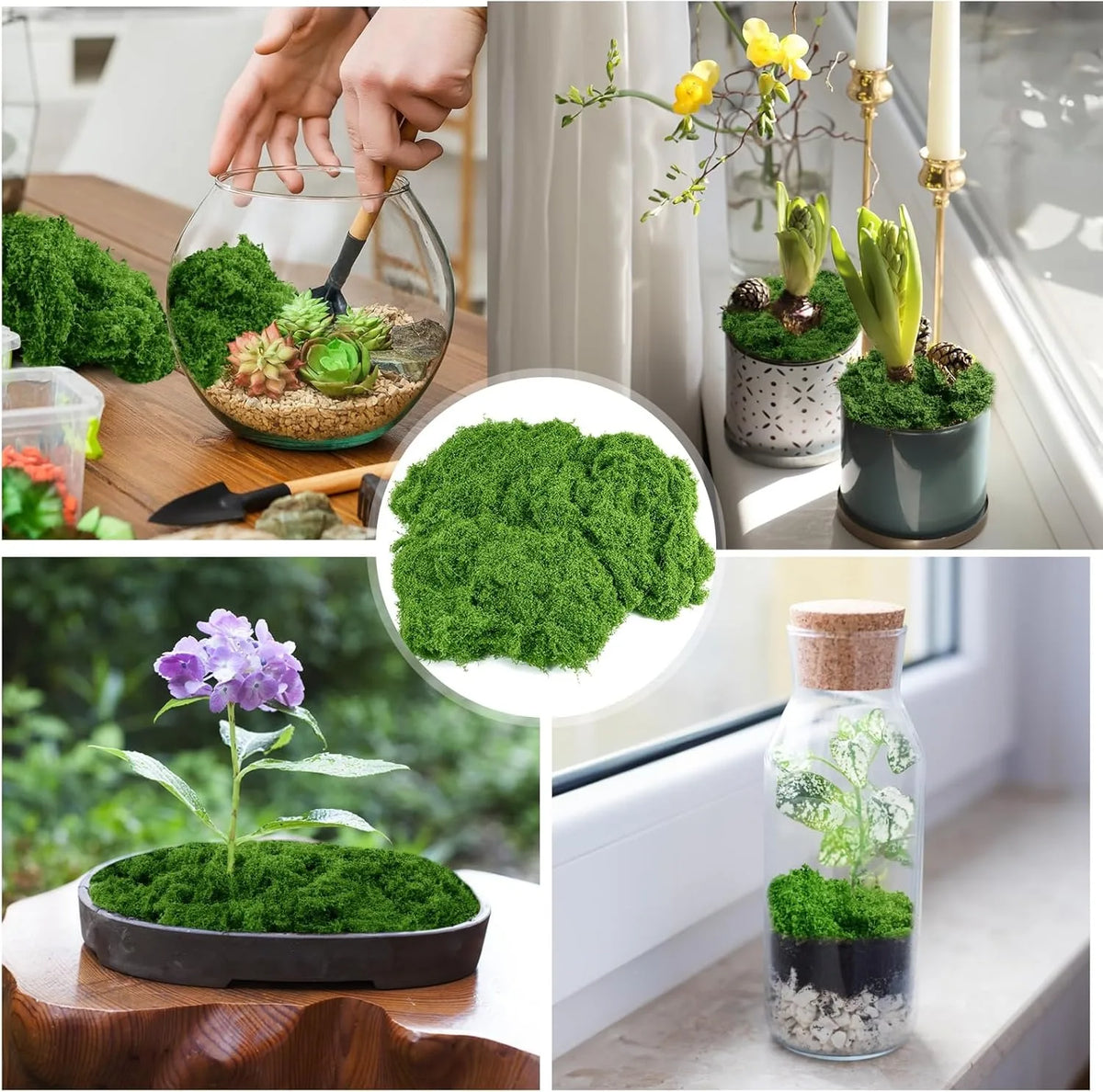 Artificial Faux Moss for DIY Crafts, Home & Garden Decor Artificial Moss Decor Babs