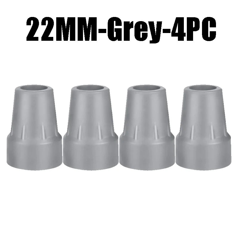 Rubber Cane Tips Anti-Slip Caps for Walking Sticks & Crutches Cane Tip Caps Babs 22MM-Gray-4PCS