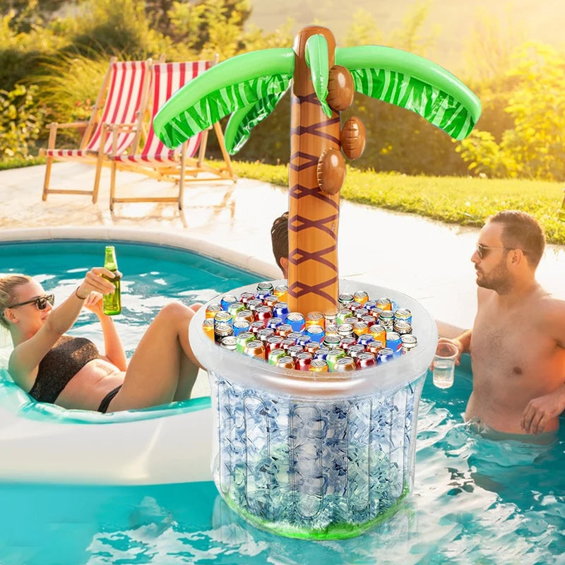 Inflatable Coconut Tree Drink Holder – Hawaiian Pool Party Cooler Inflatable Party Cooler Babs
