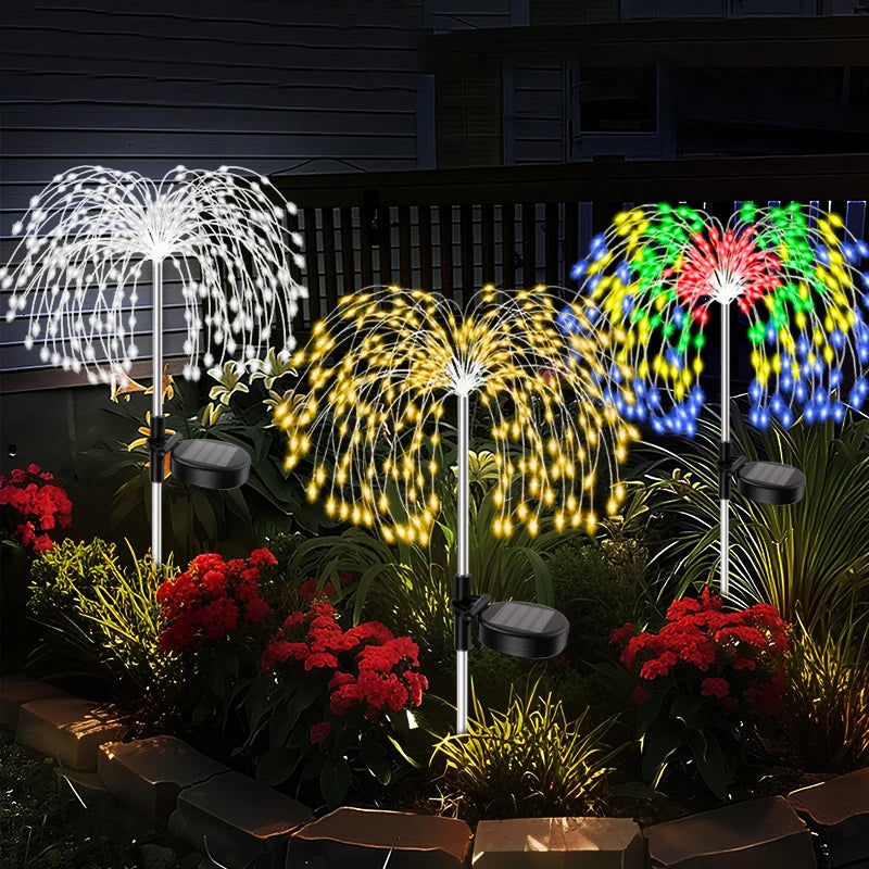 Solar Firework Pathway Lights – Waterproof Outdoor Garden Decor Solar Pathway Lights Babs