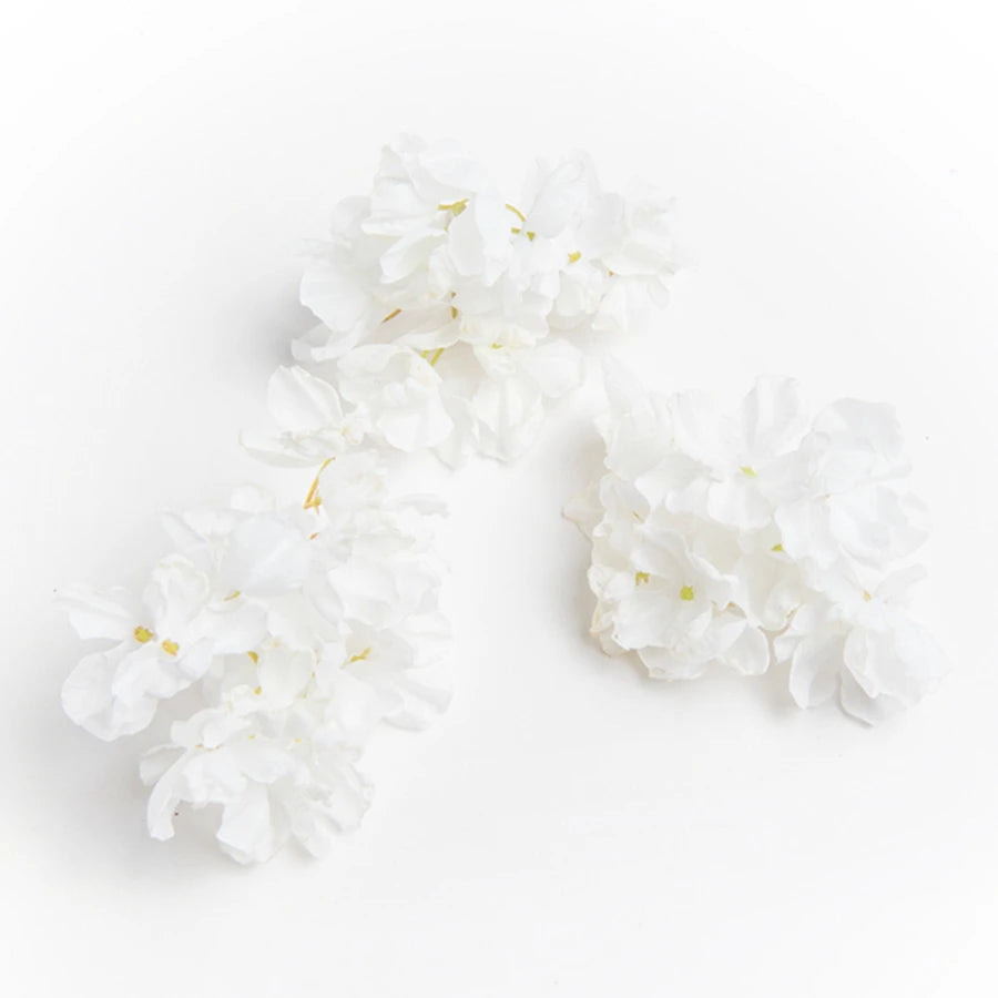 10 Artificial Silk Hydrangea Heads – DIY Wedding Floral Decor Artificial Silk Flowers Babs Color 10 10pieces