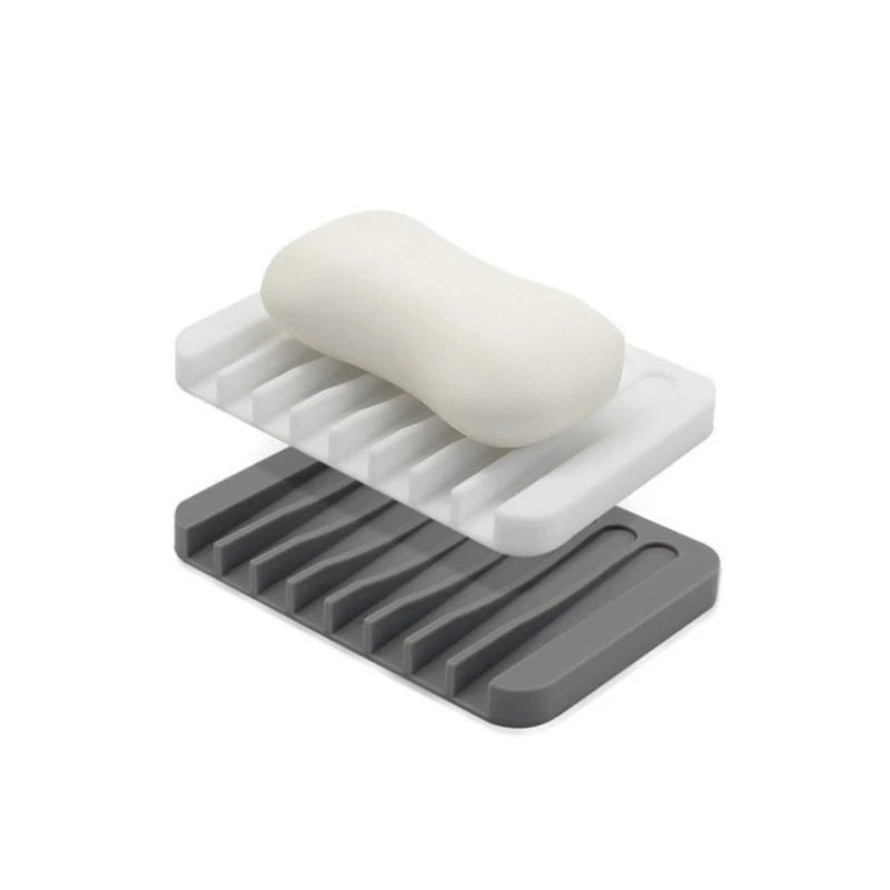 Silicone Non-Slip Soap Dish with Drainage | Bathroom Soap Tray Silicone Soap Dish Babs