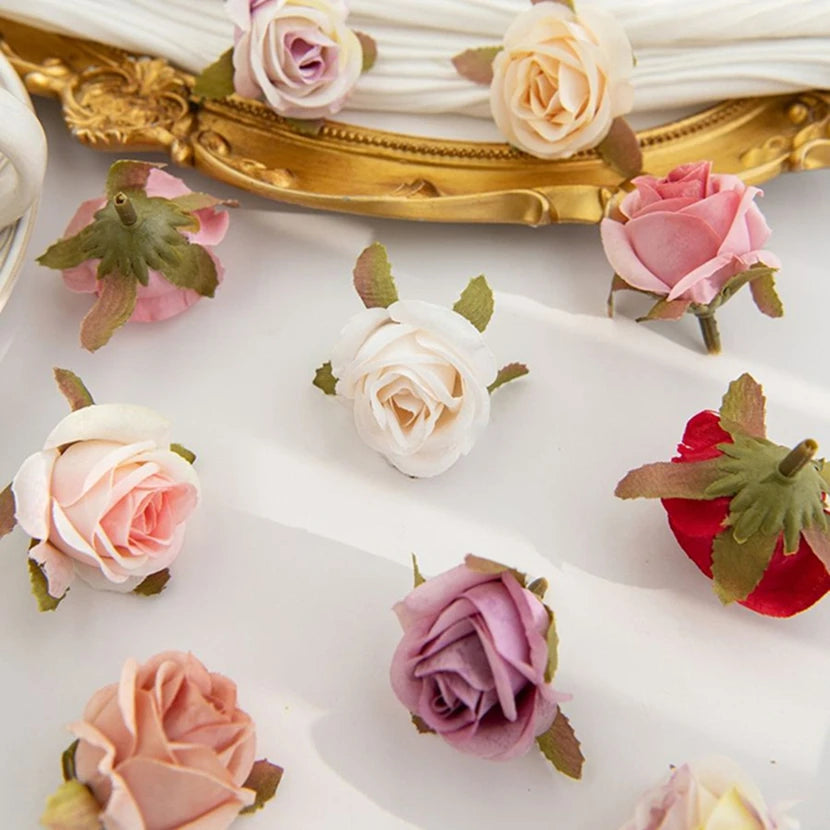 Artificial Silk Rose Flower Heads – Wedding & Home Décor Artificial Silk Flowers Babs