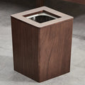 Nordic Wooden Trash Can 12L | Home Waste Bin | Rectangular Wooden Waste Bin Babs 12L Walnut color