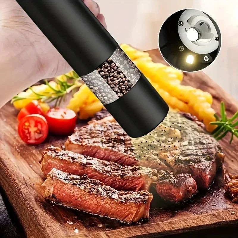 Electric Salt & Pepper Grinder – Adjustable Coarseness Mill Electric Spice Grinder Babs