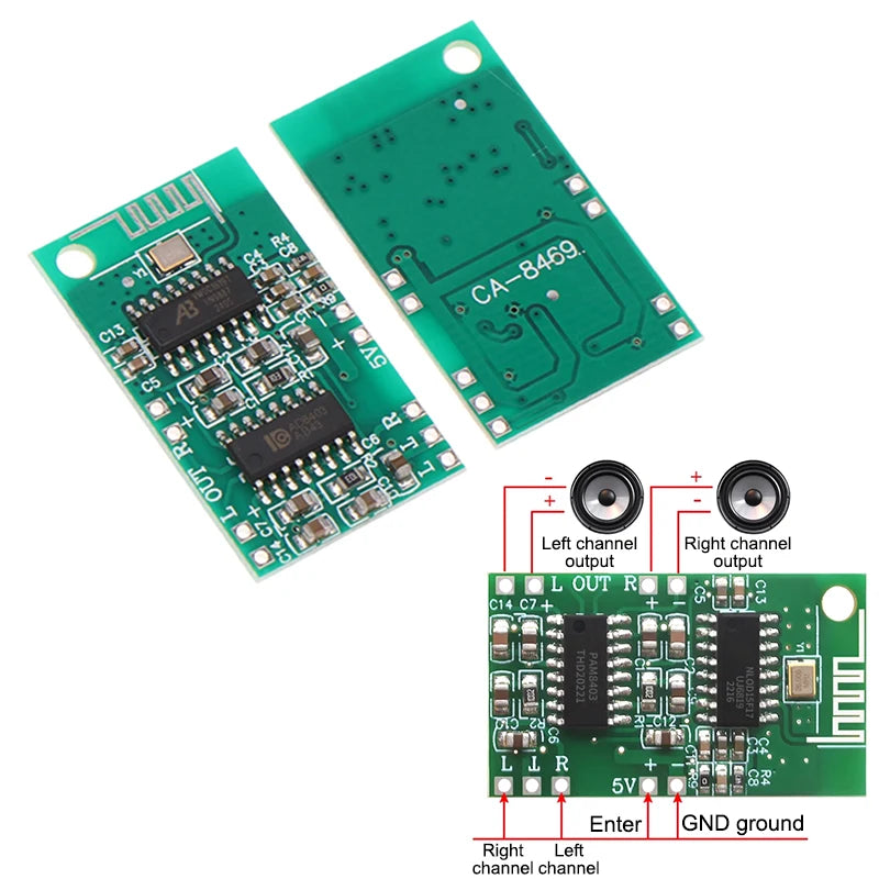 5V Bluetooth Audio Amplifier Module PAM8403 BT 5.0 – 8469 Bluetooth Amplifier Module Babs