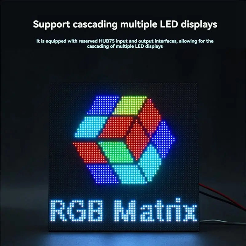 P3 RGB Full Color LED Matrix Panel 64x64 Pixels 192x192mm LED Matrix Display Babs