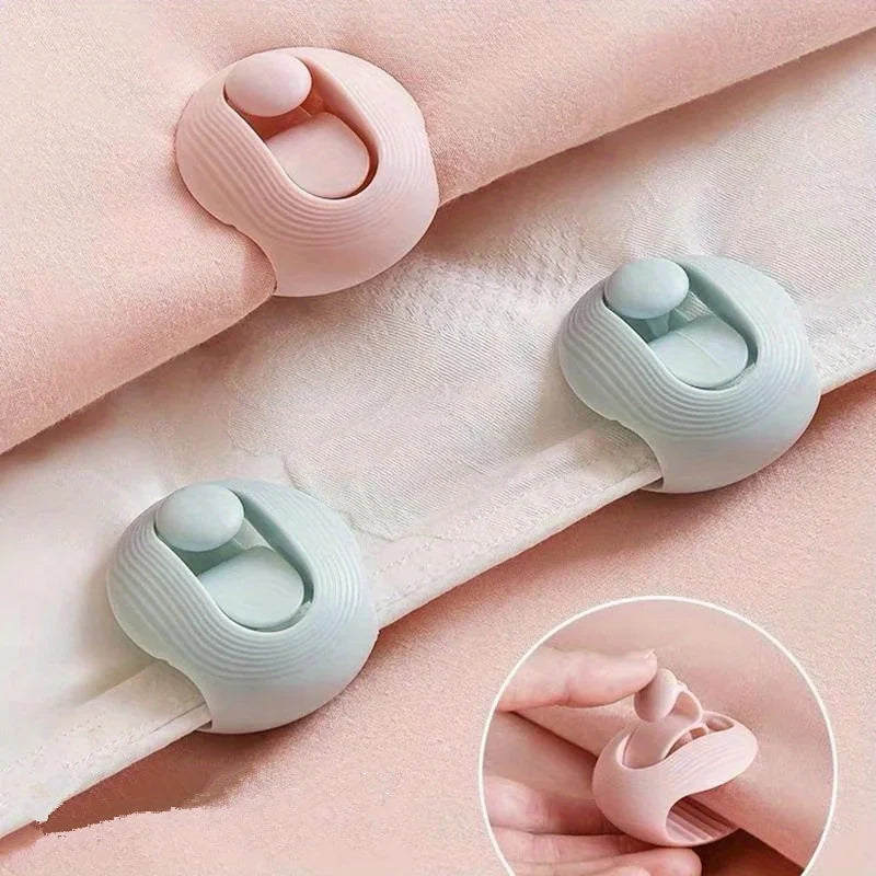 Non-Slip Quilt Clips – Needleless Bed Sheet Blanket Fasteners Bedding Fastener Clips Babs