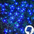 Solar Cherry Flower String Lights – 20m Outdoor Waterproof Garden LED Solar String Lights Babs Blue 7M 50leds 8 modes