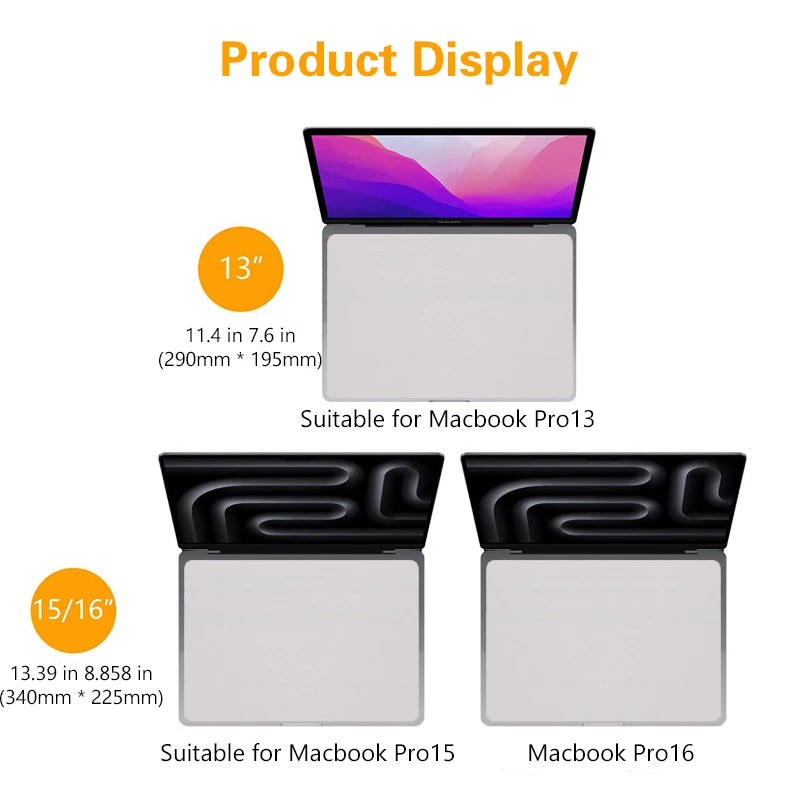 MacBook Pro 13/15/16" Microfiber Keyboard Blanket & Cleaning Cloth Laptop Keyboard Blanket Babs