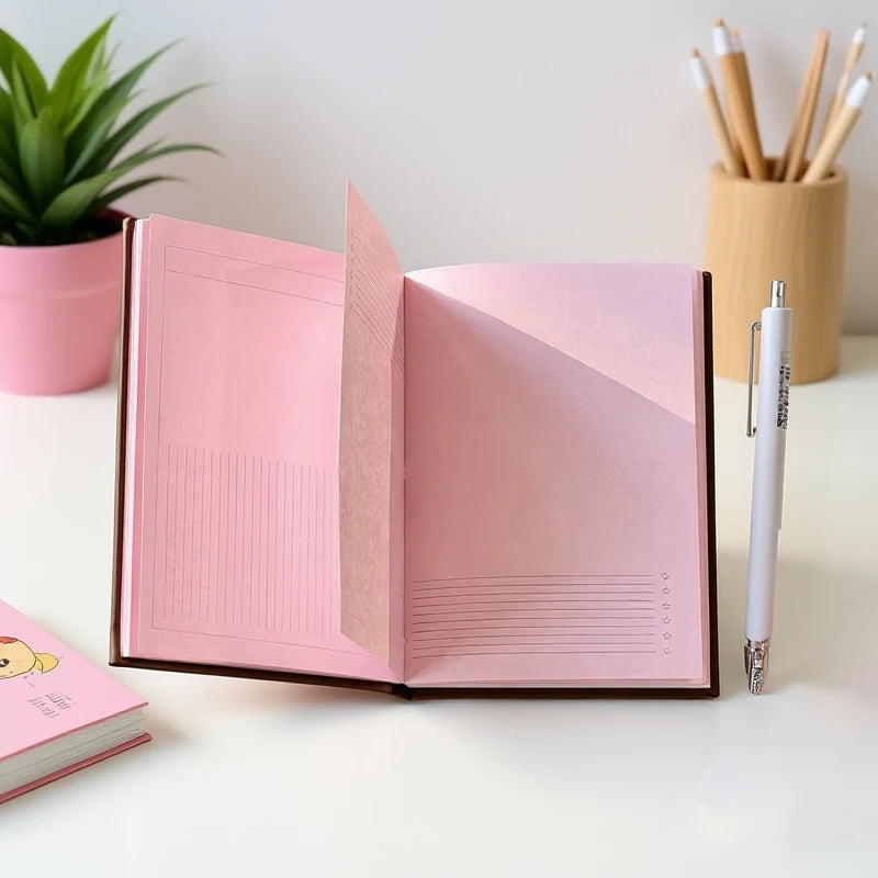 Strawberry Chocolate A6 Notebook – Kawaii Pink Journal & Planner Kawaii Notebook Babs