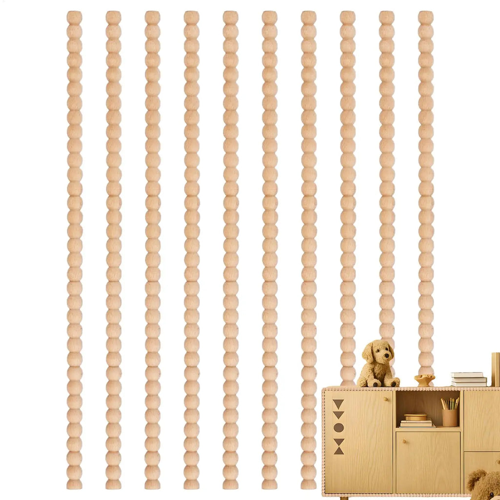 Beech Wood Trim Strips 10pc – Carved Decorative Furniture Molding Wood Trim Molding Babs