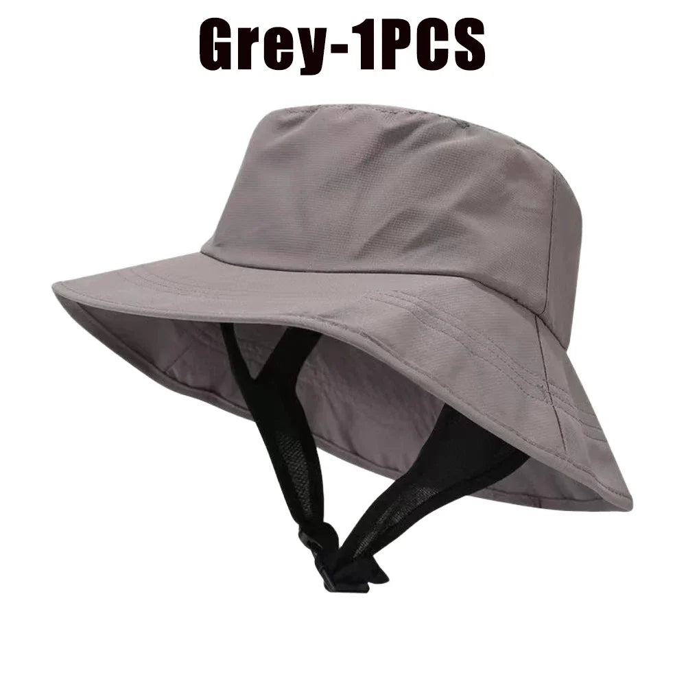 UPF 50+ Mesh Bucket Hat – Breathable Sun Hat Men & Women Bucket Sun Hat Babs Grey-1PCS