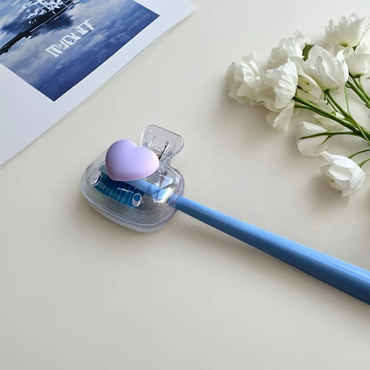 Portable Toothbrush Head Covers – Reusable PVC Protective Caps Toothbrush Head Cover Babs 1Pc Purple
