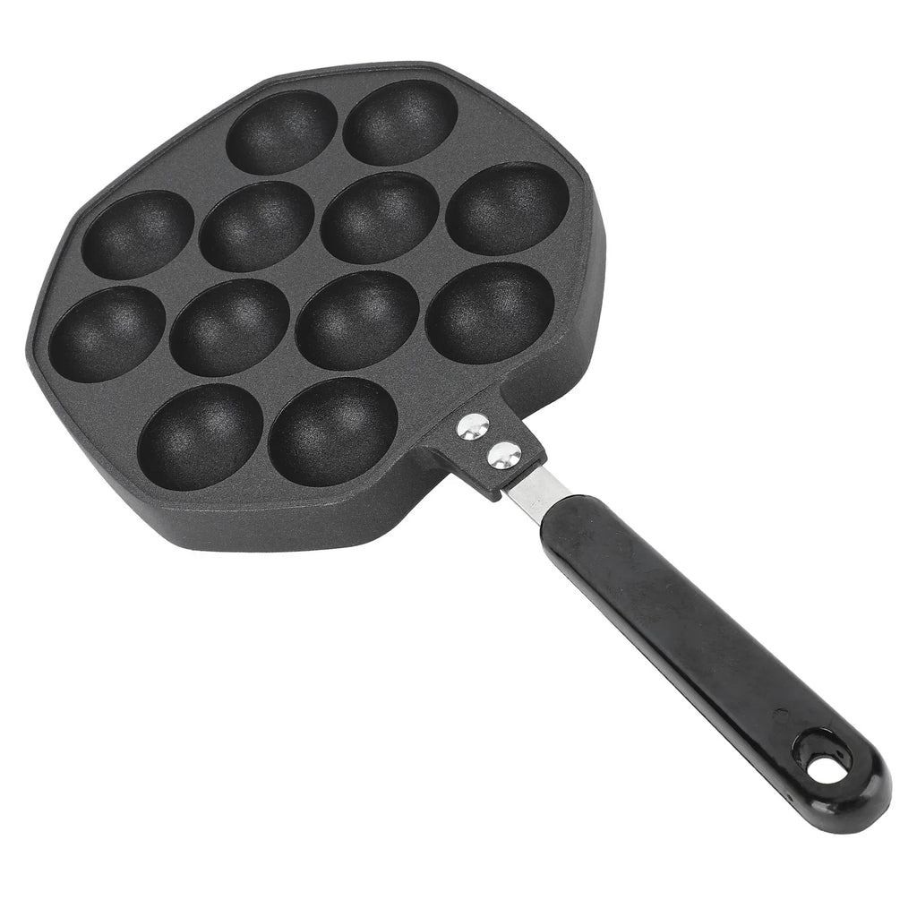 Takoyaki Pan 12-Mold Nonstick Aluminum Alloy Skillet Takoyaki Cooking Pan Babs