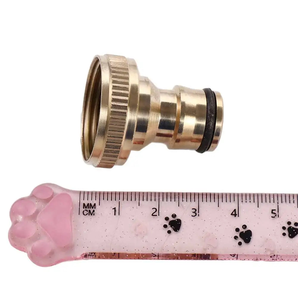 3/4" Solid Brass Tap Adaptor – Garden Hose Quick Connector Brass Hose Connector Babs