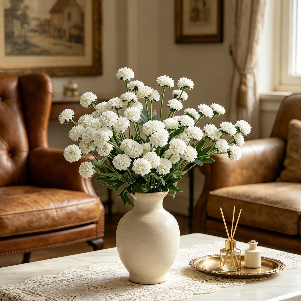 Silk Chrysanthemum Artificial Flowers | Wedding & Home Décor Artificial Silk Flowers Babs