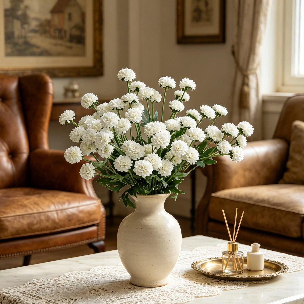 Silk Chrysanthemum Artificial Flowers | Wedding & Home Décor Artificial Silk Flowers Babs