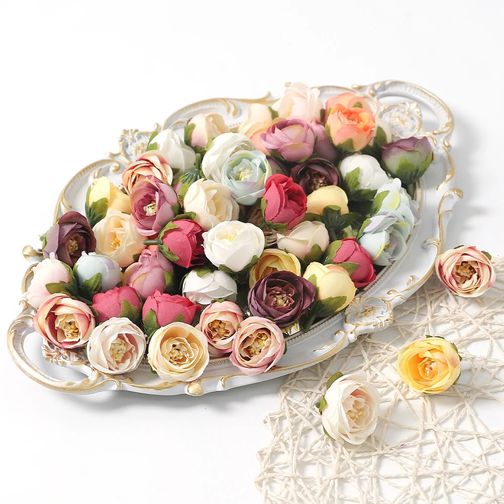 Artificial Silk Rose Heads 10/20Pcs – Wedding & Home Decor Artificial Flower Heads Babs