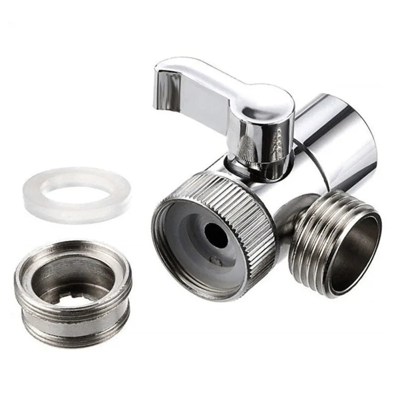 3-Way Faucet Diverter Valve – Adjustable Shower Tee Adapter Shower Diverter Valve Babs