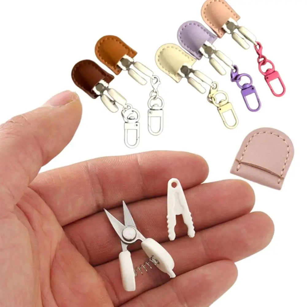 Mini Scissors with Keychain & Protective Cover – Stainless Steel Mini Sewing Scissors Babs