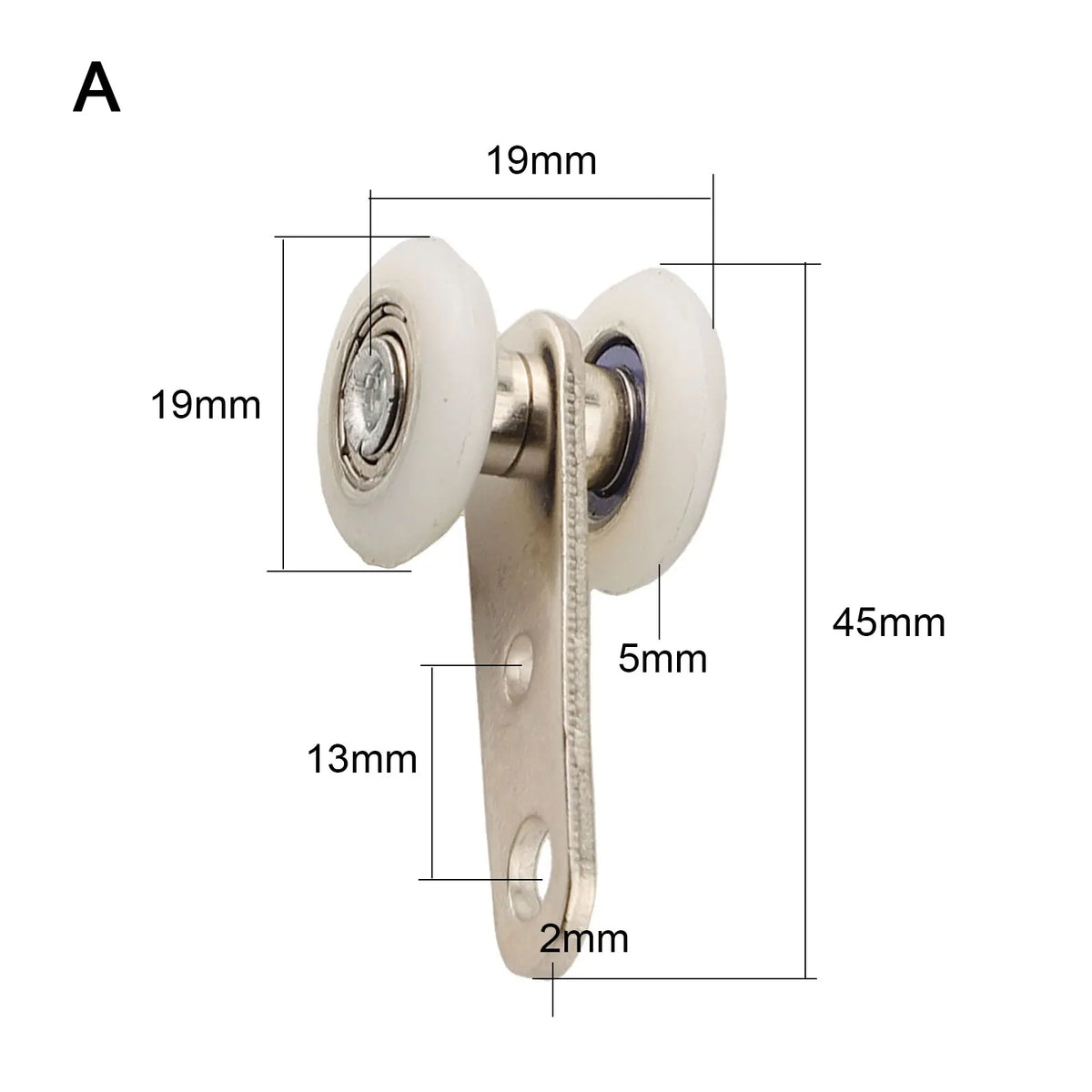 Sliding Door Pulley Block – Metal Bearing Curtain Rail Track Door Track Pulley Babs