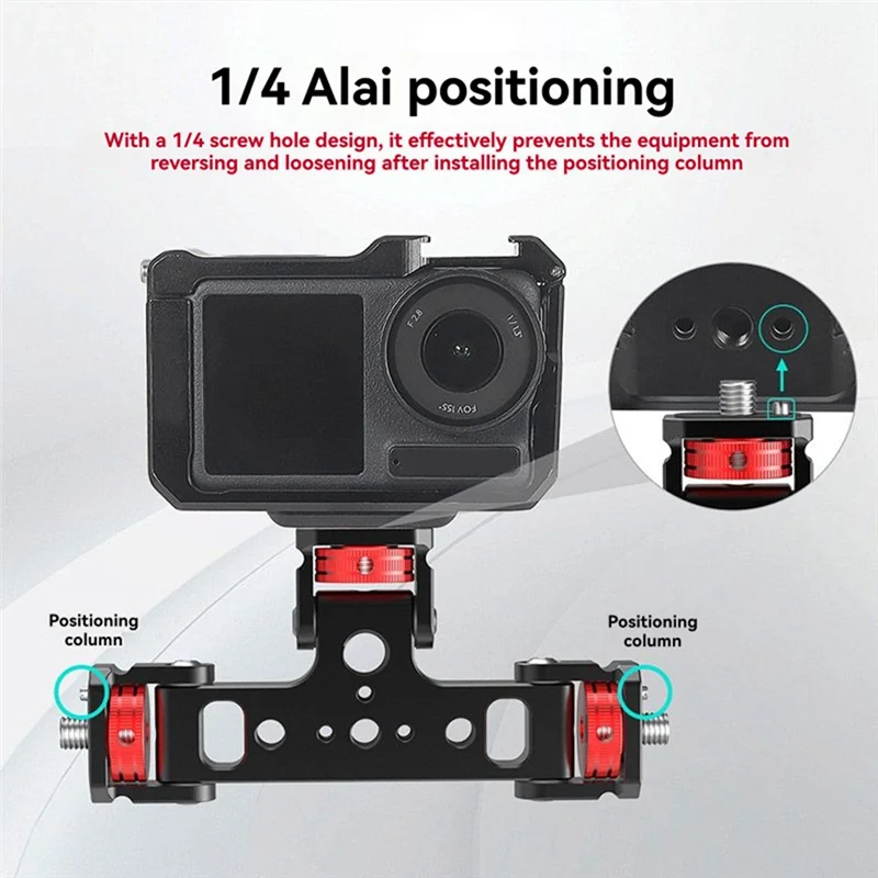 Triple Phone Holder Tripod Mount – 180° Tilt, 3 Heads, Vlogging Tripod Mount Adaptor Babs