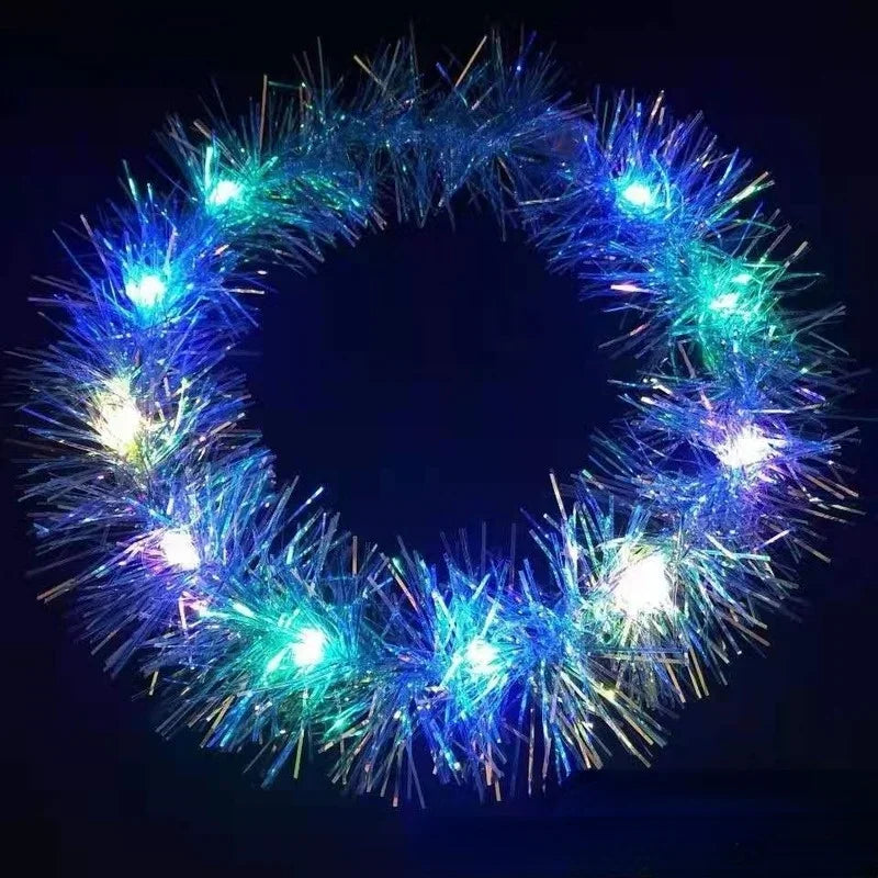 20pcs LED Floral Wreath Headbands – Party, Wedding & Cosplay LED Wreath Headband Babs
