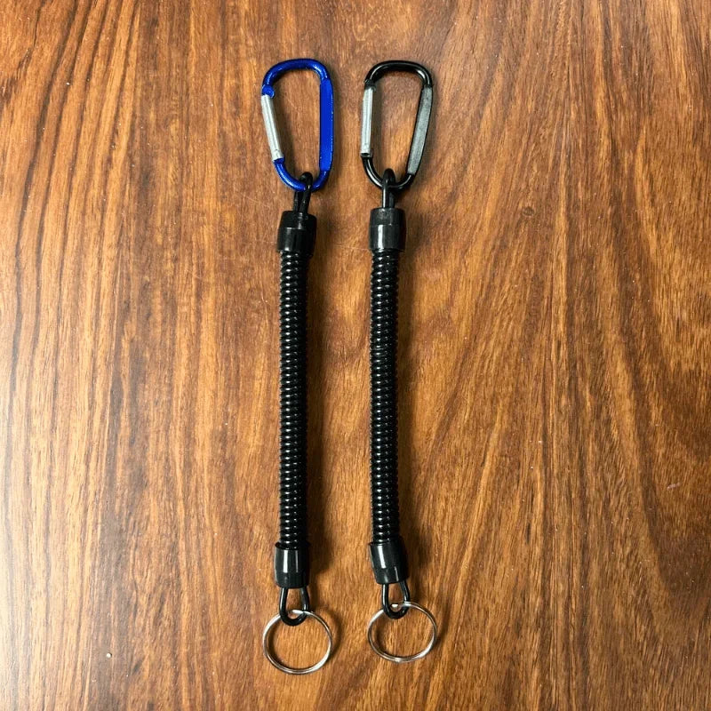 2pcs Retractable Elastic Lanyard with Buckle – Fishing & Outdoor Fishing Lanyard Babs