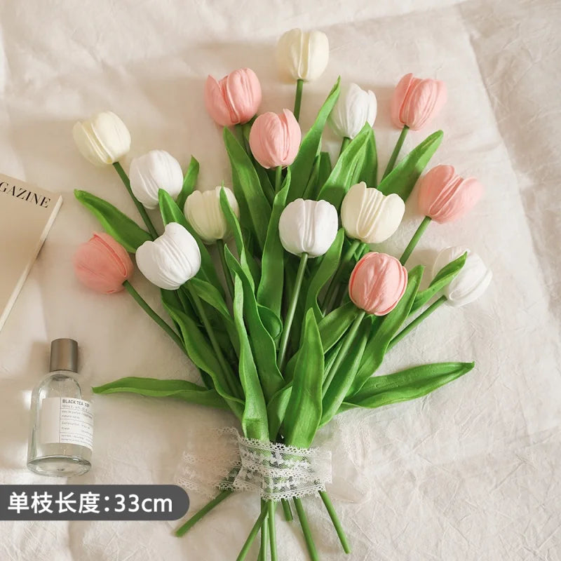 5Pcs Artificial Silk Tulip Flowers for Home & Wedding Decor Artificial Silk Flowers Babs