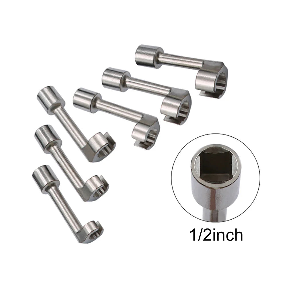 Diesel Fuel Line Socket Wrench 12–19mm L-Shape 1/2 Drive Fuel Line Socket Wrench Babs