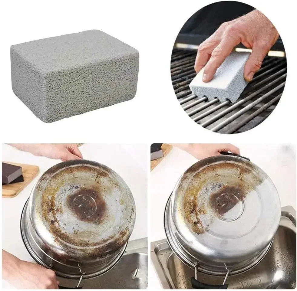 BBQ Grill Cleaning Pumice Bricks – Safe Bristle-Free Cleaner Grill Cleaning Brick Babs