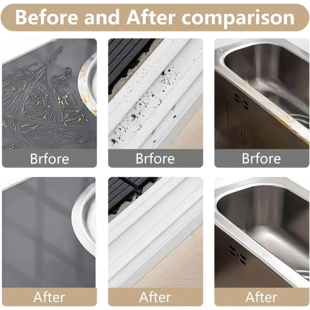 2-in-1 Window Track Crevice Brush with Built-in Scraper Crevice Cleaning Brush Babs