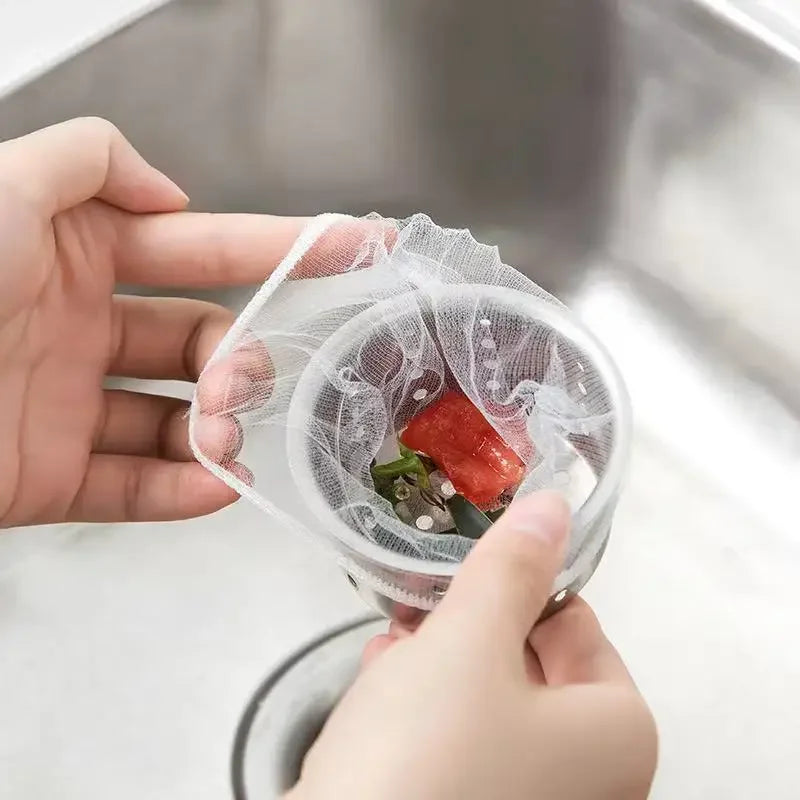 100-Pack Disposable Sink Strainer Mesh Bags – Drain Filter Drain Strainer Bags Babs