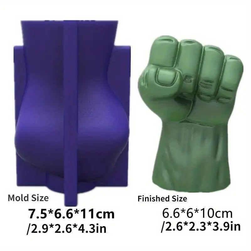 3D Large Fist Silicone Mold – Candle, Soap & Clay Crafts Silicone Craft Mold Babs