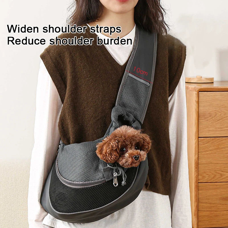 Pet Cat & Dog Mesh Sling Carrier Bag – Breathable Travel Pack Pet Carrier Bag Babs