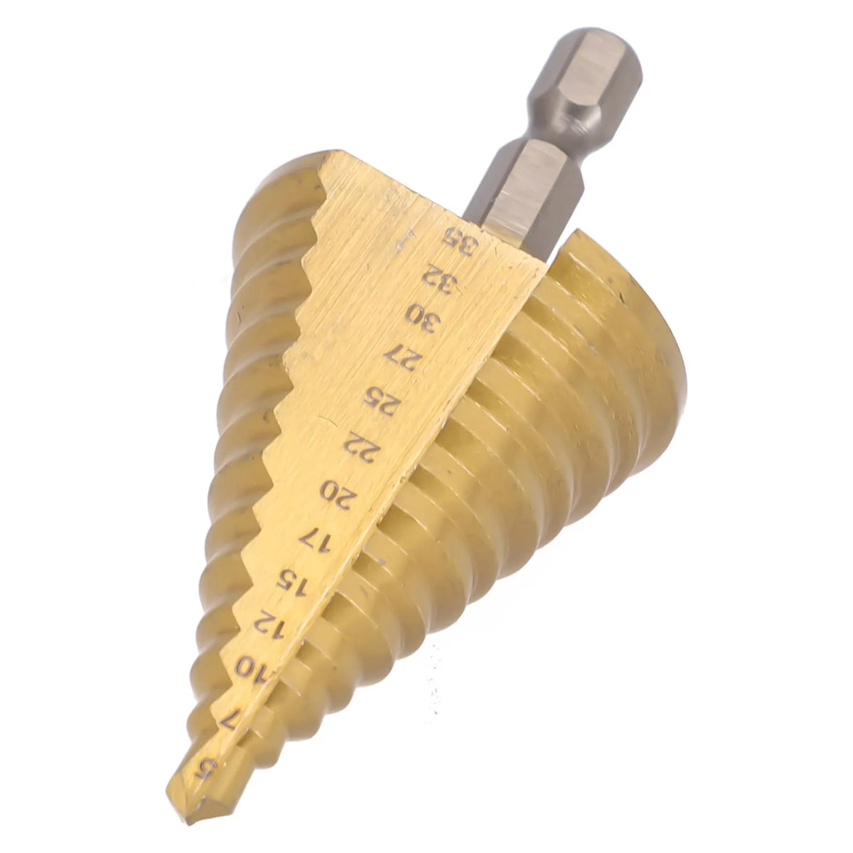 HSS Titanium Step Drill Bit 5-35mm | 13-Step Cone Bit Step Drill Bit Babs