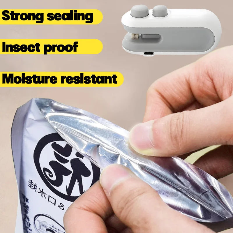 Mini 2-in-1 Rechargeable Bag Sealer & Cutter | USB-C Bag Sealer Babs