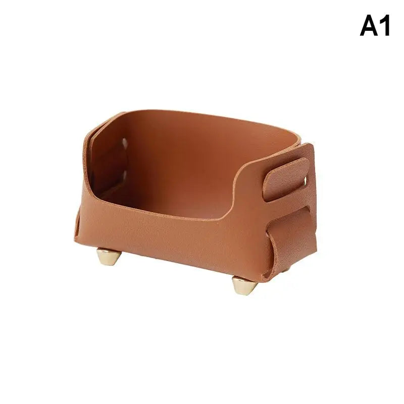 PU Leather Desktop Business Card Holder & Sign Display Stand Business Card Holder Babs A1