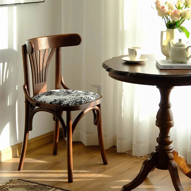 Nordic Solid Wood Dining Chair – Cushioned Modern Design Dining Chair Babs Style C