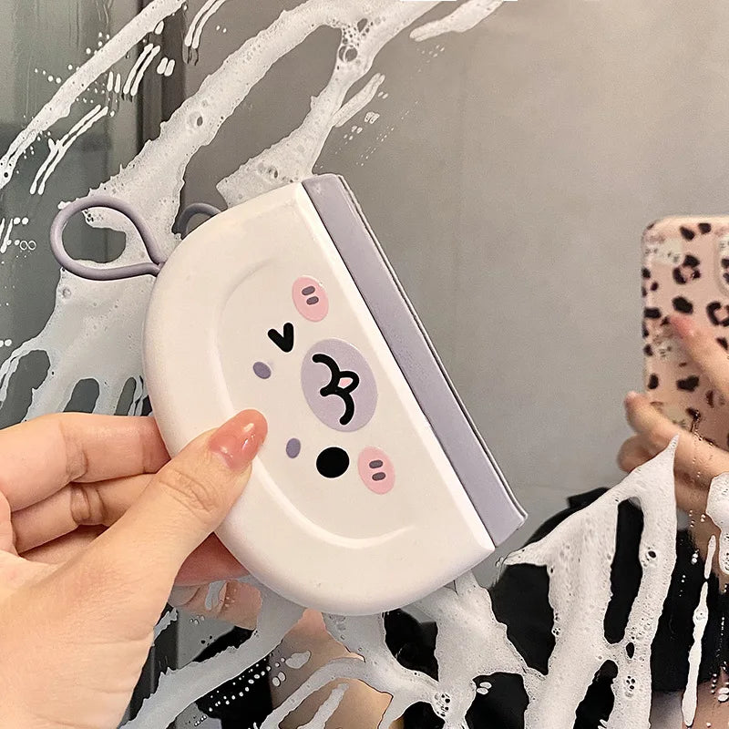 Cartoon Mini Squeegee – Glass & Mirror Water Remover Tool Mini Glass Squeegee Babs